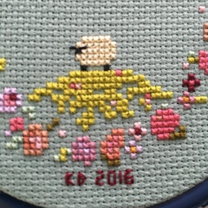 The Amateur Librarian // Spring Ring Cross Stitch