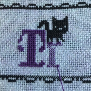 The Amateur Librarian // Trick or Treat Costume Club Cross Stitch